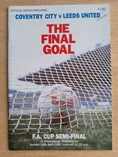 COVENTRY  V. LEEDS - 12.4.87 FA CUP SEMI-FINAL AT SHEFFIELD WED.