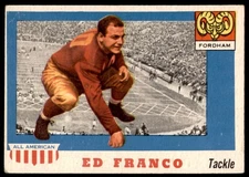 1955 Topps All American #58 ED FRANCO  Fordham Rams   VG/EX