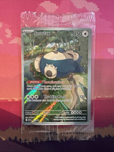 LIVE Pokemon Card Snorlax Black Star 051 SEALED 151 Near Mint
