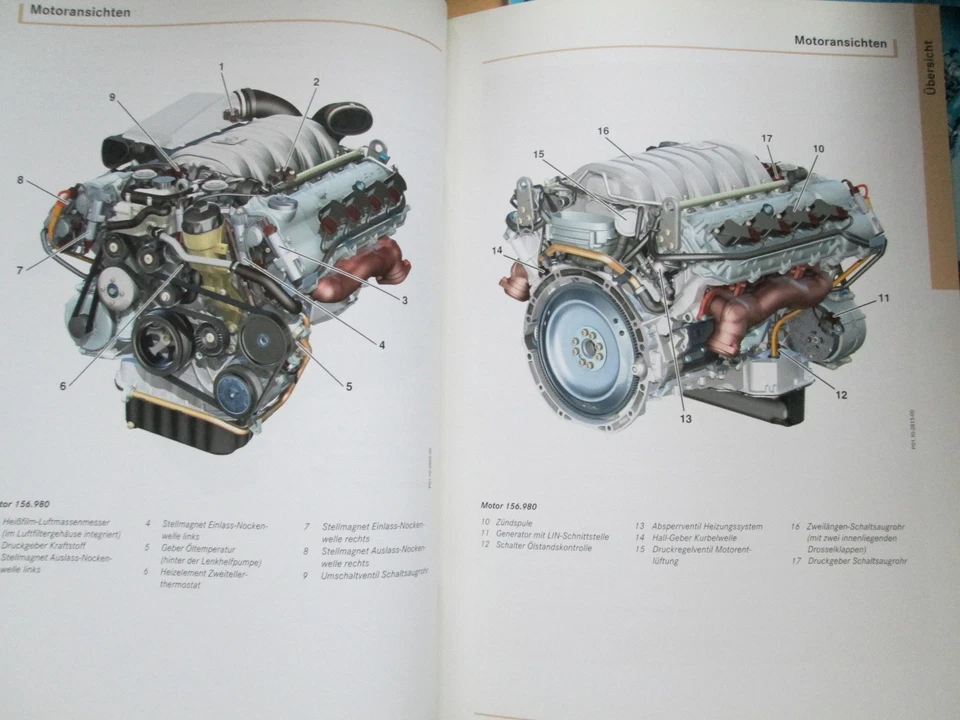 Werkstatthandbuch Mercedes Motor M 156 AMG 8 Zylinder Benzin Motor - Bild 4 von 4