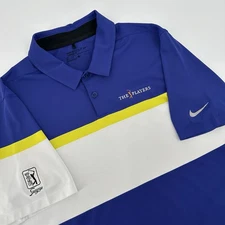 Nike Polo Shirt Mens Large TPC Sawgrass The Players Performance Stretch Dri Fit