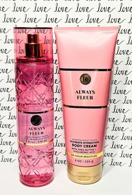New Bath & Body Works Body Cream & Fragrance Mist~ Always Fleur