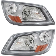 Driver and Passenger Side Headlights For Hino 145 2006-2010 Halogen