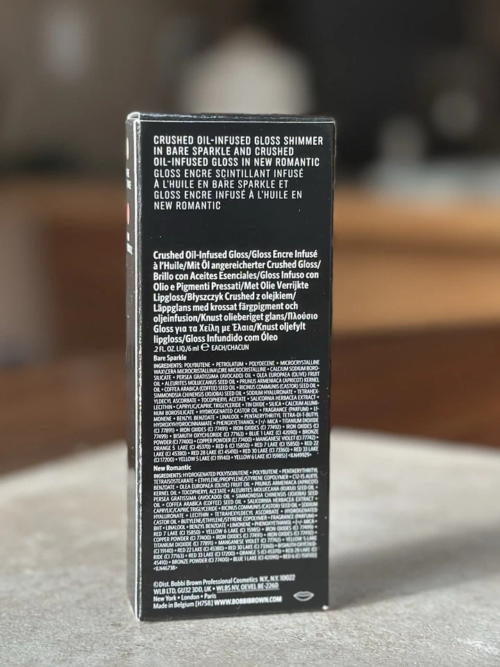 BOBBI BROWN Crushed Oil-Infused Lip Gloss Duo  BARE SPARKLE AND NEW ROMANTIC NIB - Image 2 of 3