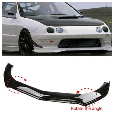 For Acura Integra Gloss Front Bumper Lip Splitter Spoiler Lower BLK Chin