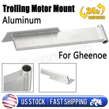 Aluminum Boat Trolling Motor Mount TIG Welded For Gheenoe with Handle Nose Cap