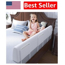 High-Quality Toddler Foam Bed Rail - 59in Adjustable Safety Bumper for All Beds