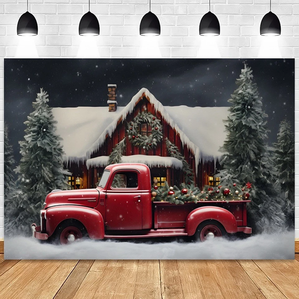 Weihnachten Hintergrund Stoff Party Neujahr Vintage Roter Kinder Fotost2536 - Bild 4 von 4