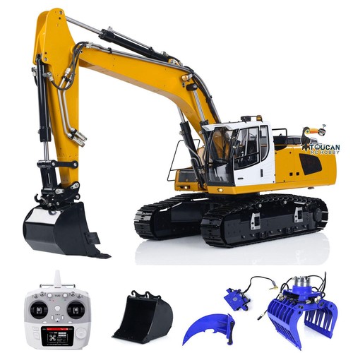 1/14 Assembled RC Hydraulic Excavator Model 946 Metal Bucket Ripper Grab Light - Picture 7 of 24