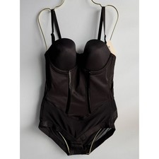 Maidenform Women's Firm Tummy-Control Easy Up Strapless Bodysuit 1256 Size 34B