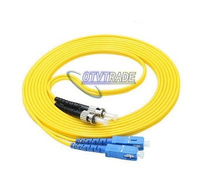 20M Fiber Optic Patch Cord Jumper Cable Single Mode Duplex SC to ST 9/125 Cable 