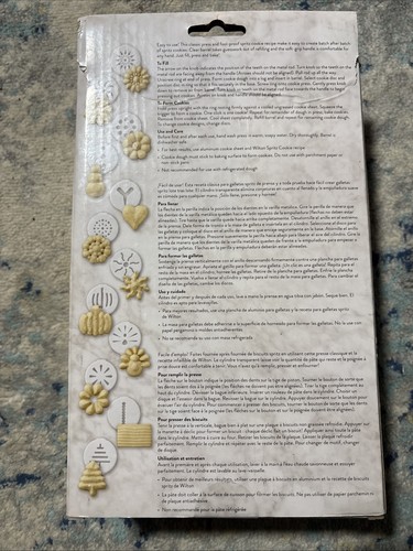 Wilton Simple Success Cookie Press Kit with 12 Discs for Spritz Cookies & Baking - Picture 2 of 3