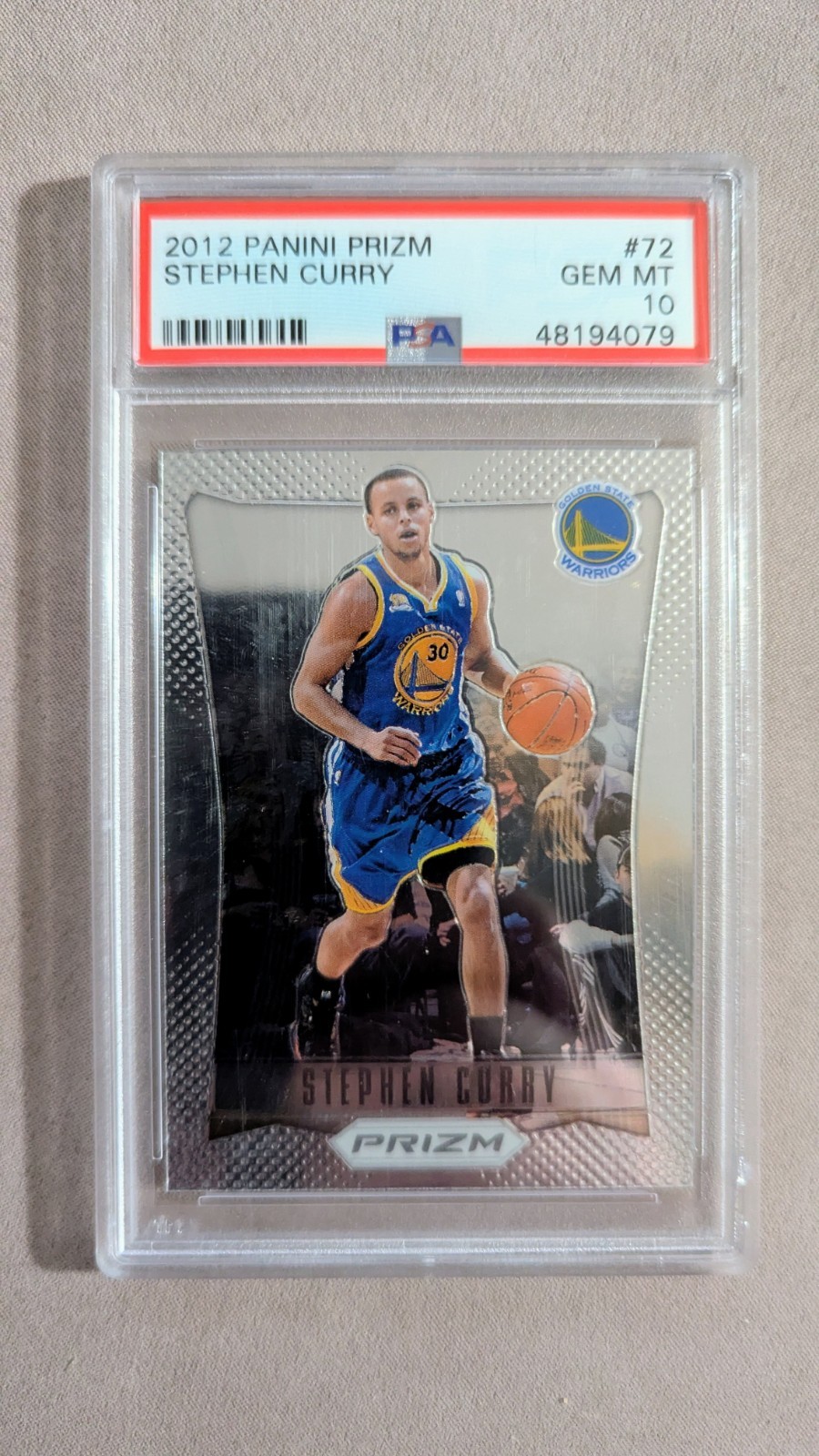 2012 Panini Prizm Stephen Curry #72 PSA 10