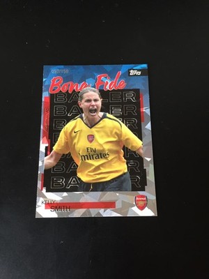 2025-26 Topps Arsenal Kelly Smith Legends England Blue Ice 50/150