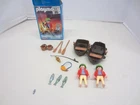 Vintage Playmobil 3937 Shipwrecked Pirate Boat Lot w/Box