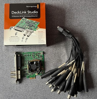 Blackmagic Design Decklink Studio PCI Capture Card mit Breakout Kabel