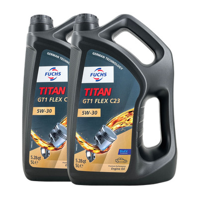 FUCHS Titan GT1 Flex C23 SAE 5W-30 Motorenöl BMW LL-04 OPEL OV0401547, 2x5 Liter