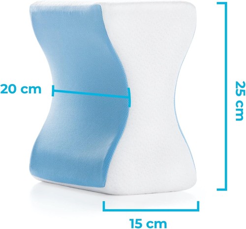 Linenspa cuscino per ginocchia ergonomico in gel di Memory Foam – cuscino gambe - Foto 6 di 6