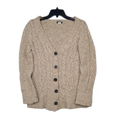 J Crew Cable Knit Cardigan Womens J Crew Handknit Cardigan Cable