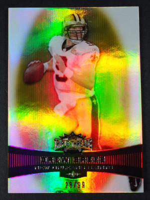 2006 TOPPS TRIPLE THREADS GOLD #64 DREW BREES SN#28/99 NEW ORLEANS SAINTS *EXC*