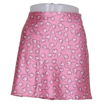 Rotate, Rock, Größe: 38, Pink, Elasthan/Polyester, Print, Satin, Damen #eET