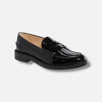 Tod's Women's Black 59C Penny Loafer Shoe Size EU: 41.5 US: 11.5