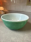 Pyrex Vintage TM Reg 403 Primary Color Green Mixing Serving Bowl