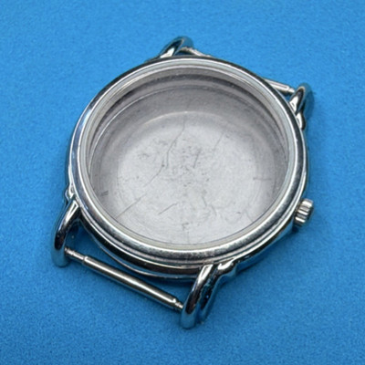 Zenith Watch Case w/ Crown & Case Back Stainless Steel Silver
