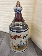 VINTAGE BRAUNFELS TEXAS WURSTFEST BEER STEIN MUG 1985 West GERMANY .5L