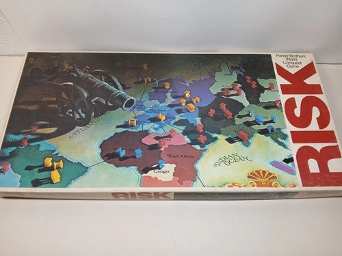 Vintage Risk Strategy Board Game 1980 by Parker Brothers COMPLETE