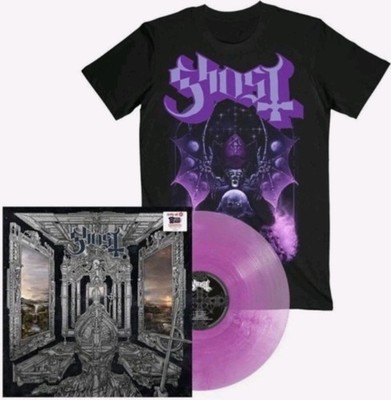 GHOST SKELETA DELUXE SET  LARGE T SHIRT AND VIOLET MIST VINYL LP FAST SHIP