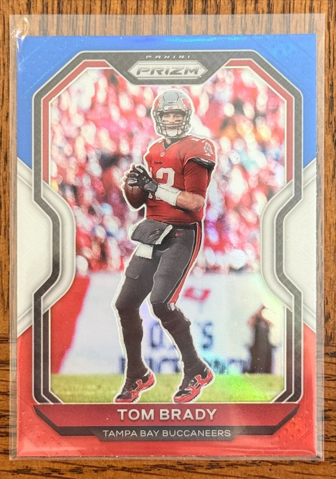 2020 Panini Prizm Tom Brady Prizm Red White and Blue #255