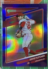 2021 Panini Donruss - David Fletcher #180 Holo Purple