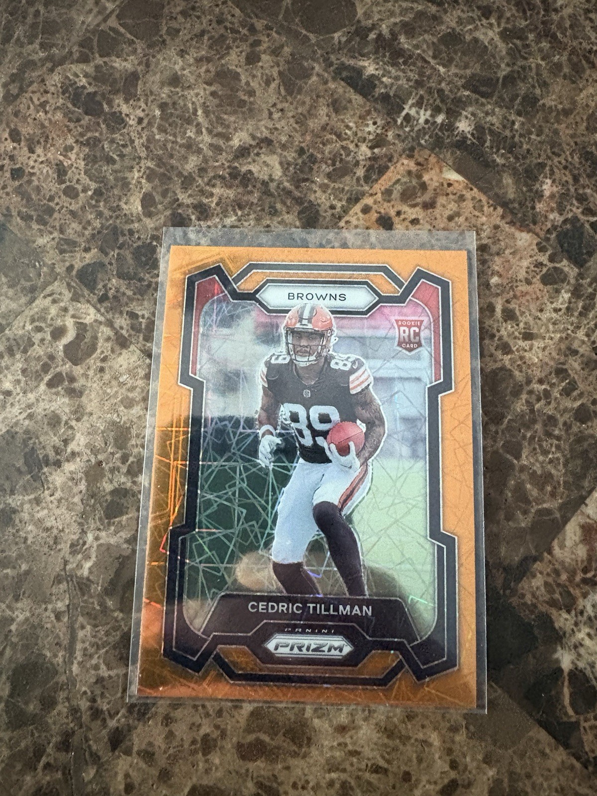 2023 Panini Prizm Cedric Tillman Cleveland Browns Orange Lazer Rookie #321
