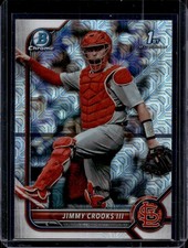 Jimmy Crooks III 2022 Bowman Draft Chrome #BDC-178 Asia Mojo Refractor