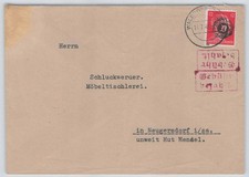 Lokalausgabe L&ouml;bau Nr. 10 EF auf Brief WALDDORF 14.7.45 - NEUGERSDORF 583