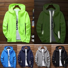 Unisex Waterproof Wind Zipper Hoodie Light Jacket Thin Coat Hiking Fishing