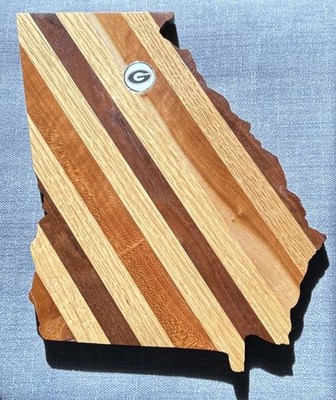Georgia State Shaped Wood Cutting Board-Charcuterie Serving Board