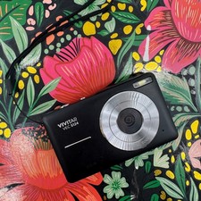Vivitar VEC S124 Digital Camera Black Compact Point and Shoot VEC-S124 Flash