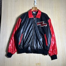 Vintage Betty Boop Jacket Mens Extra Large Black Leather Rare Zip Up Excelled