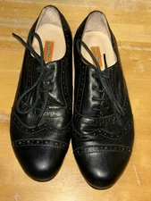 Miz Mooz Hysteric Oxford Brogues Black Leather Size 9 Womens