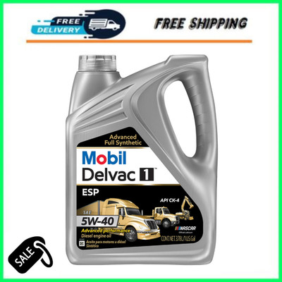 Mobil Delvac 1 ESP 5W40 Full Synthetic Diesel Oil 1 Gal Fleet Performance