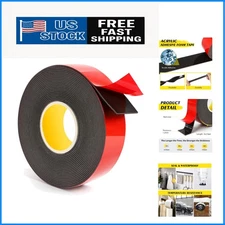 16.4FT Acrylic Foam Double Sided Tape - Easy to Use and Strong Adhesion