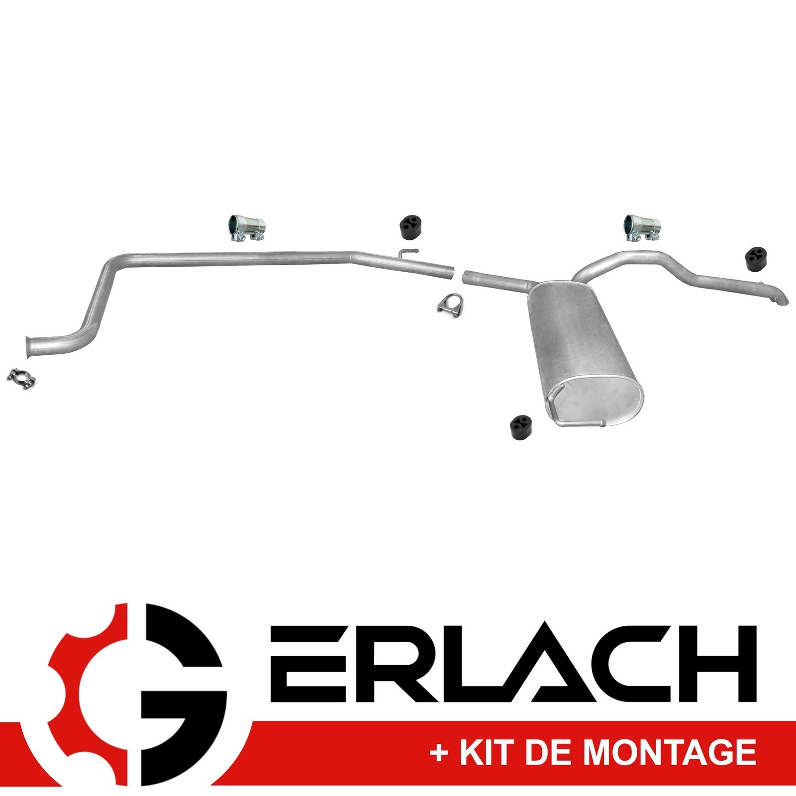 Silencieux échappement Trafic II 1.9 dCi long en acier renforcé haute durabilité