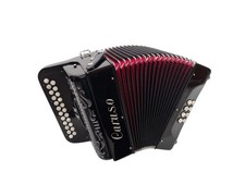 Harmonika Diatonisch Handharmonika Caruso C-04BC-BK 8 Bässe 2-reihig 4chörig