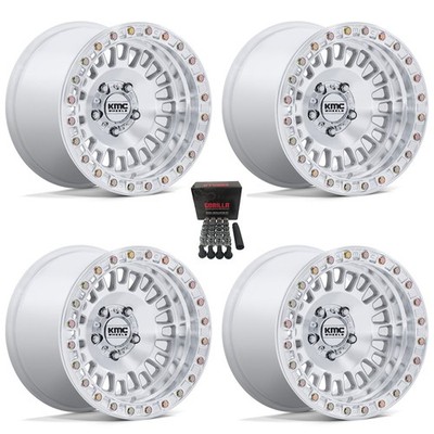KMC KS242 Aztec Beadlock 15x8/15x10 Wheels Mach +0mm Polaris RZR Turbo R&Pro R