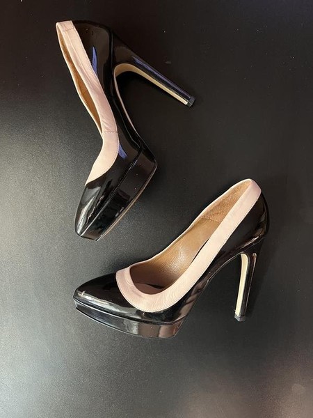 Women Gino Rossi Heels Black Leather 37 #8NWL
