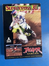 Atari Jaguar - Supercross 3D - Game, Box, Inserts, Cover - No Manual - Works!