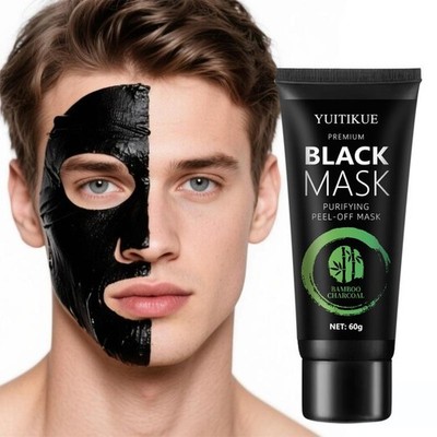 Bamboo Charcoal Blackhead Mask - Tear-off Mask Contains Ascorbic Acid.