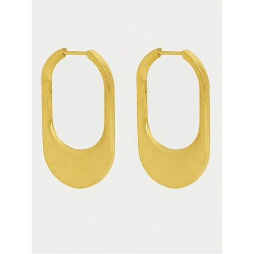 Dean Davidson Crosby Hinged Hoops 18k Brushed Gold Plate